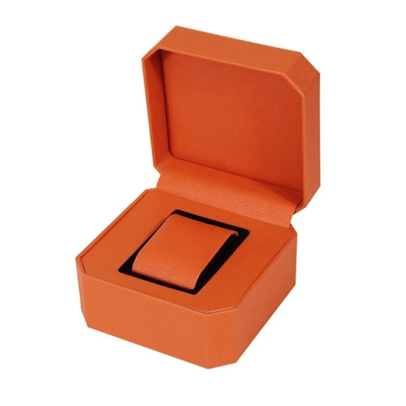 HX6F Vintage PU Watch Case Leather Watch Storage Box Stylish Watch Container