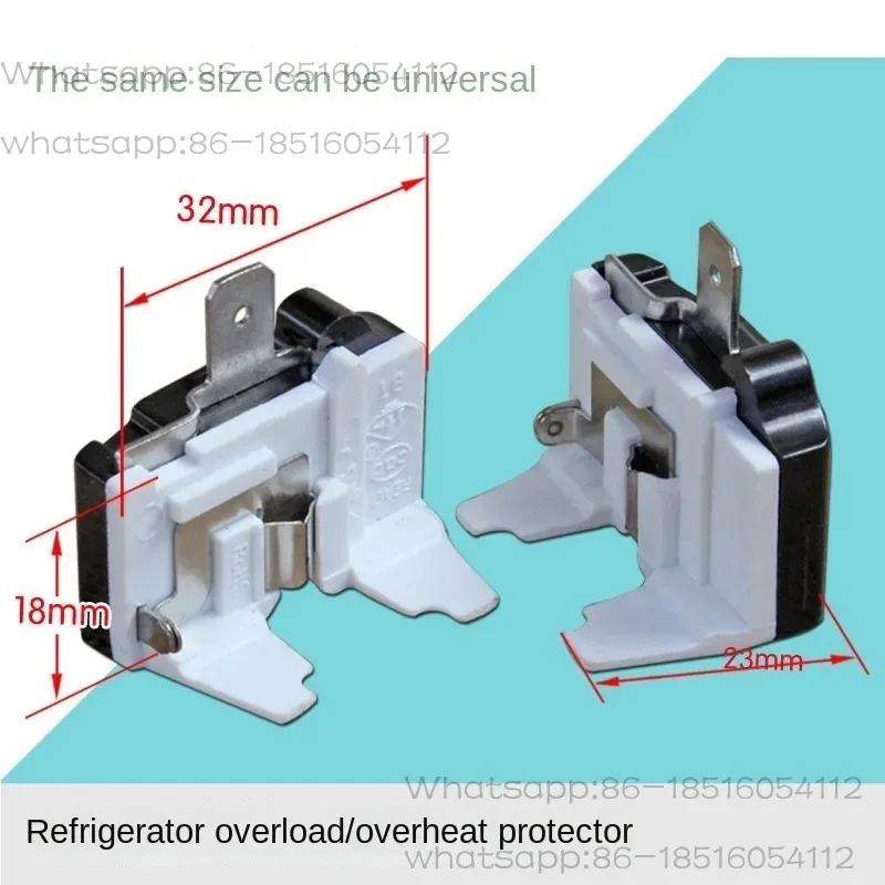 10Pcs Refrigerator Freezer Compressor Protector, Refrigerator Compressor Butterfly Protector Overload Thermal Protection
