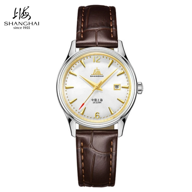 SHANGHAI Watch Originate Series Mechanical Women's Watches 31mm Calendar Automatic Watch 316L Stainless Steels Brand Watch S5000