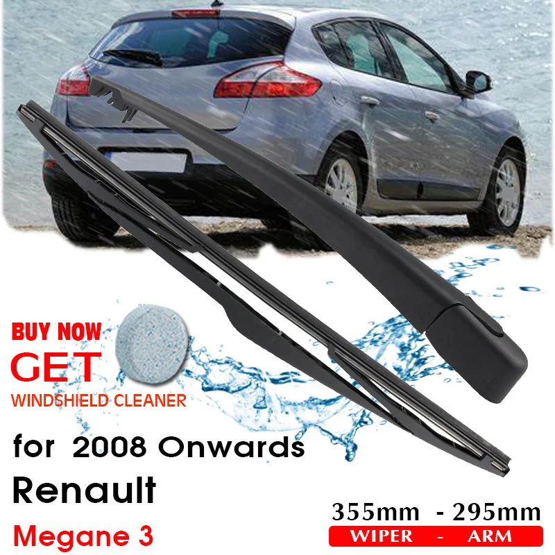 BROSHOO Car Rear Wiper Blades Back Windscreen Wiper Arm For Renault Megane 3 (2008 Onwards) 355mm,Windshield Auto Styling