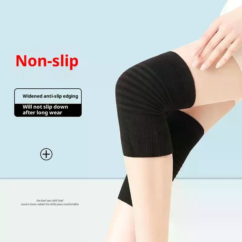 1 paio di ginocchiere in cotone uomo donna aria condizionata sala ginocchiere sportive ginocchiere a compressione ginocchiera cuscinetti di supporto elastici