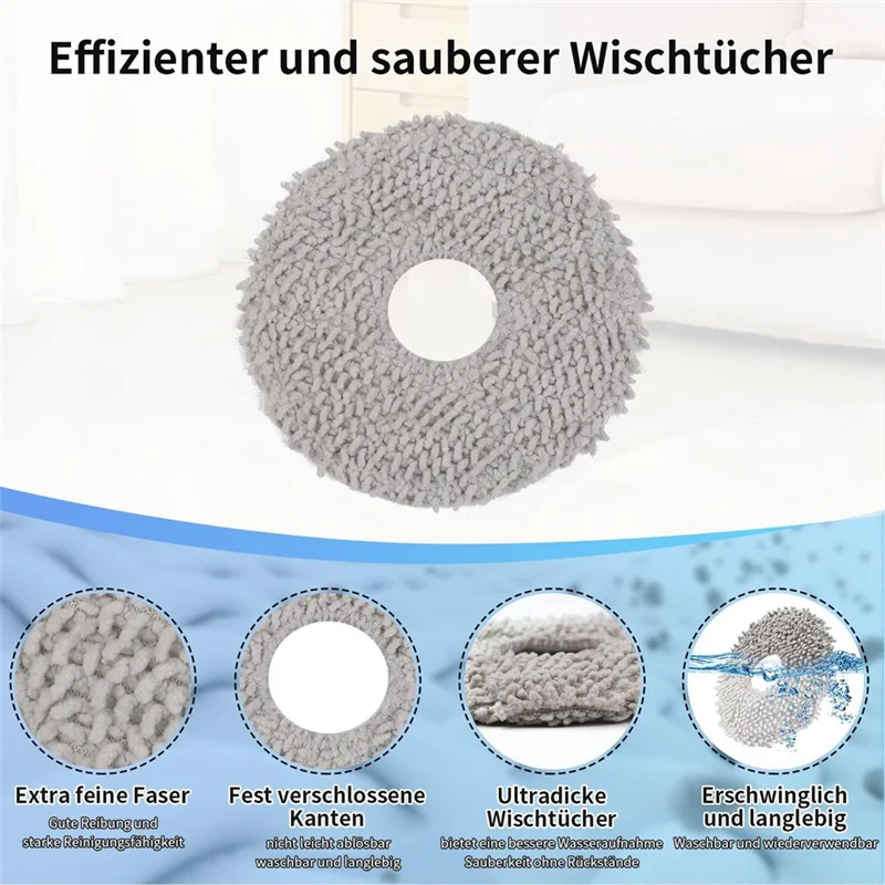 ABRW-Per Roborock S8 Maxv Ultra Robot Aspirapolvere Spazzola Laterale Principale Filtro Hepa Mop Sacchetti Per La Polvere di Stoffa Pezzi di Ricambio