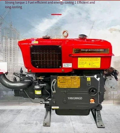 Small tractor hand crank 15 horsepower, single cylinder water-cooled diesel engine, agricultural electric condensation