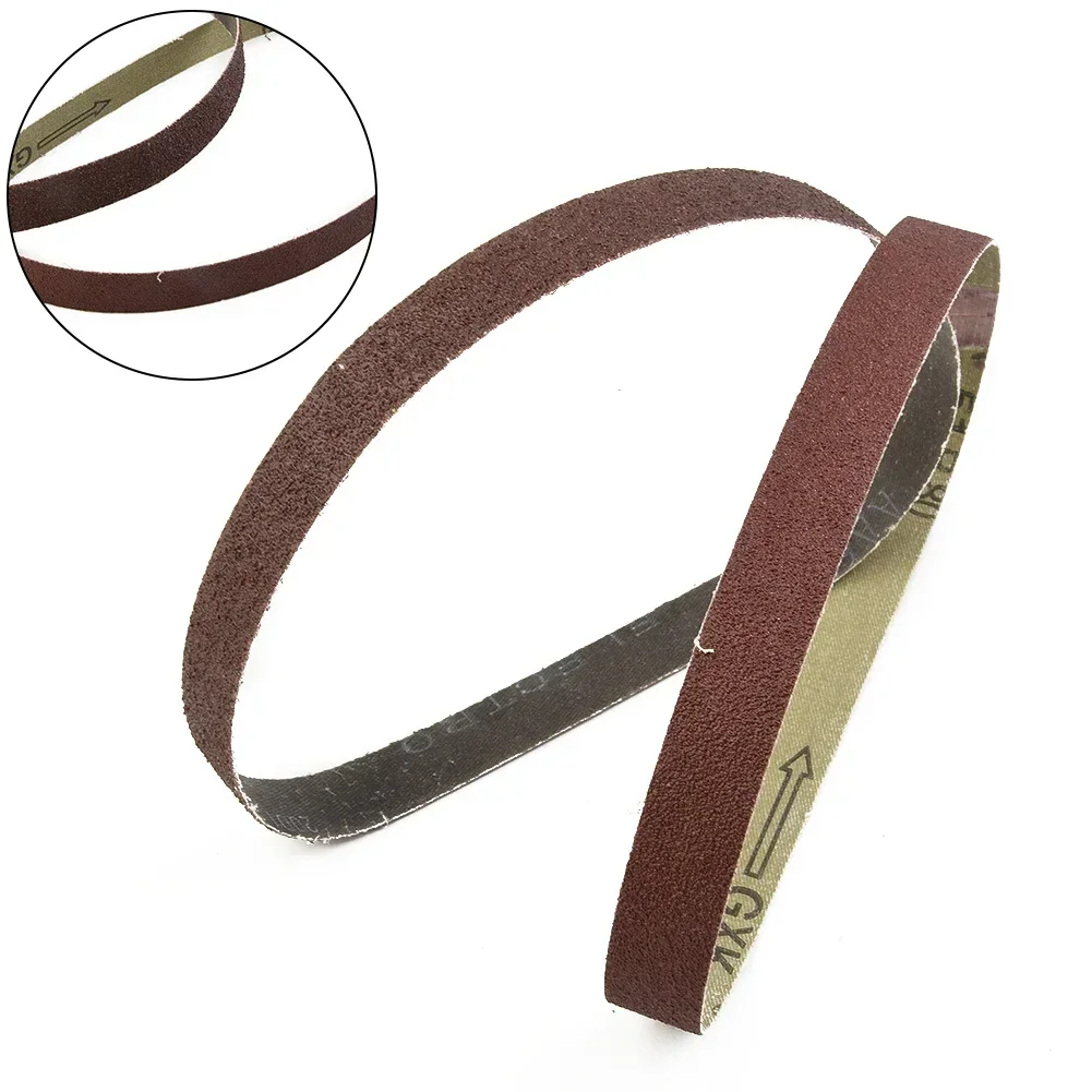 60pcs Sanding Belts 40 60 80 120 180 240 Grit For Decker Power Files Bd280 Bd282e Ka292 Ka293e Alumina 13x457mm Abrasive Tools