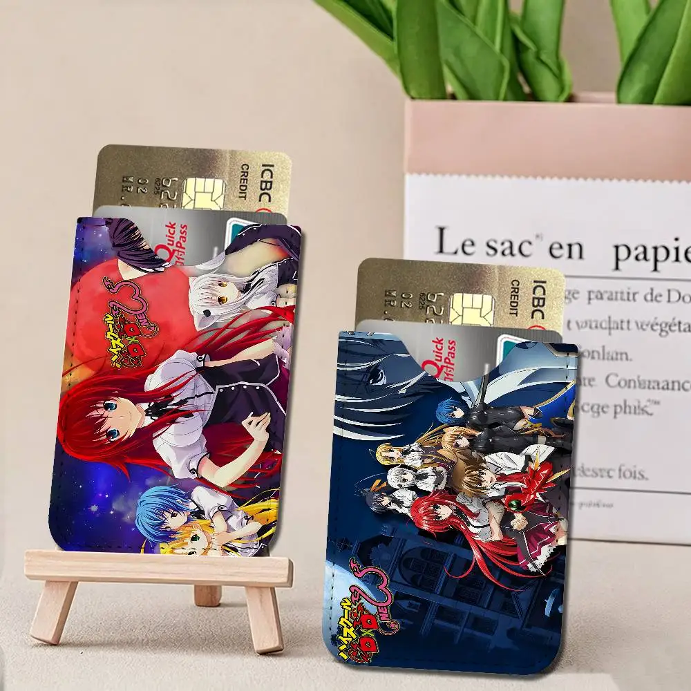 H-High S-School DxD Anime Credit ID Business Card Holder, Practical Pocket Gift for Outdoor Driving & Daily Use