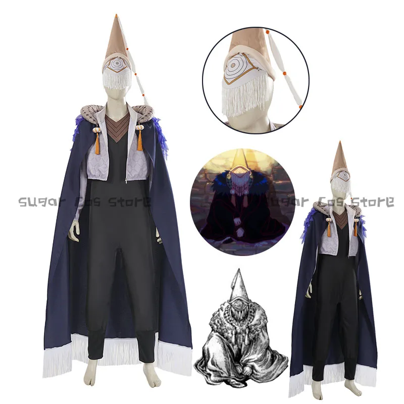 

Witch Hat Atelier Brimmed Caps Boss Cosplay Costume Uniform Cloak Shirt jumpsuits Hat Halloween Party Clothing For Women Men