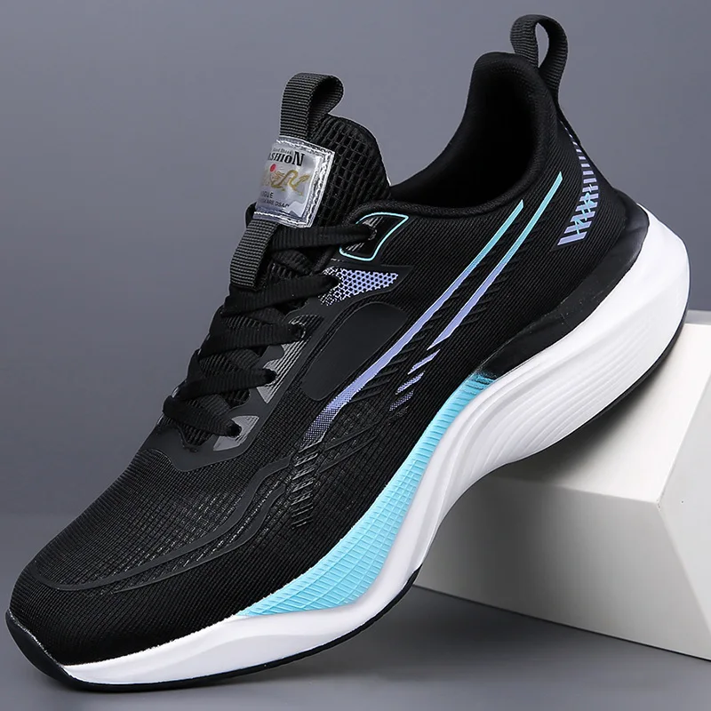 2026 Neue Herren-Outdoor-Laufschuhe mit Dämpfung, atmungsaktiv, rutschfest, verschleißfest, bequeme Freizeitsportschuhe – Detail 1