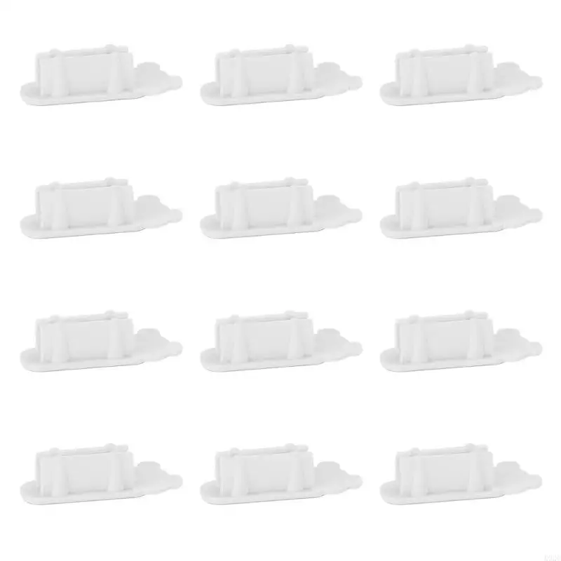 12pcs Auto adesivo Pen Pen Lápis Porta caneta única para a parede parede Fridge Whiteboard Silicone canet hollder slot