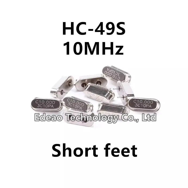 10pcs/lot NEW HC-49S 10M 49S 10.000 10MHz Short feet DIP-2 Quartz Resonator Passive Crystal Oscillator