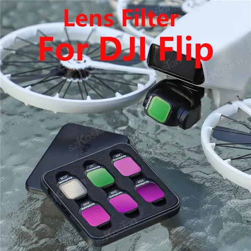 Para DJI Kit de filtro de lente abatible CPL UV ND8 ND16 ND32 ND64 filtros Flip ND filtro de cámara ligero para DJI flip Drone Accesorios