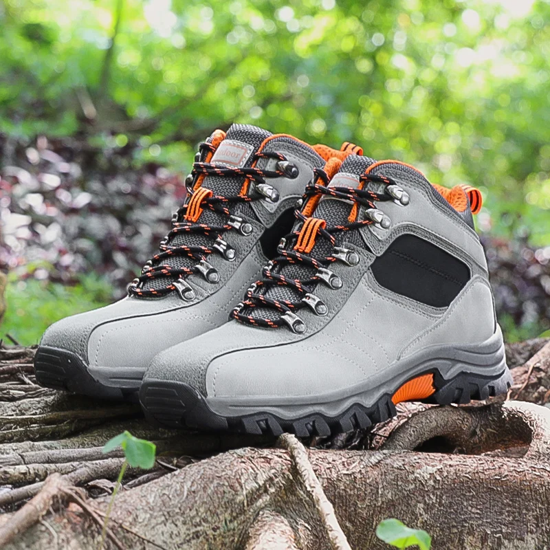 Men's high-top outdoor hiking shoes spring and autumn non-slip fashion casual boots plus size jungle tactical training boots