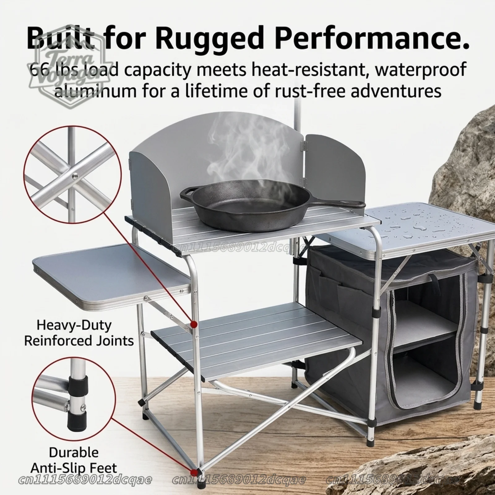 Portable Camping Kitchen Table - огляд і ціна Camping Cooking Organizer