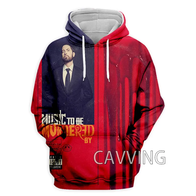 CAVVING felpe con cappuccio moda Eminem stampate in 3D felpe con cappuccio Harajuku top abbigliamento per donna/uomo H01