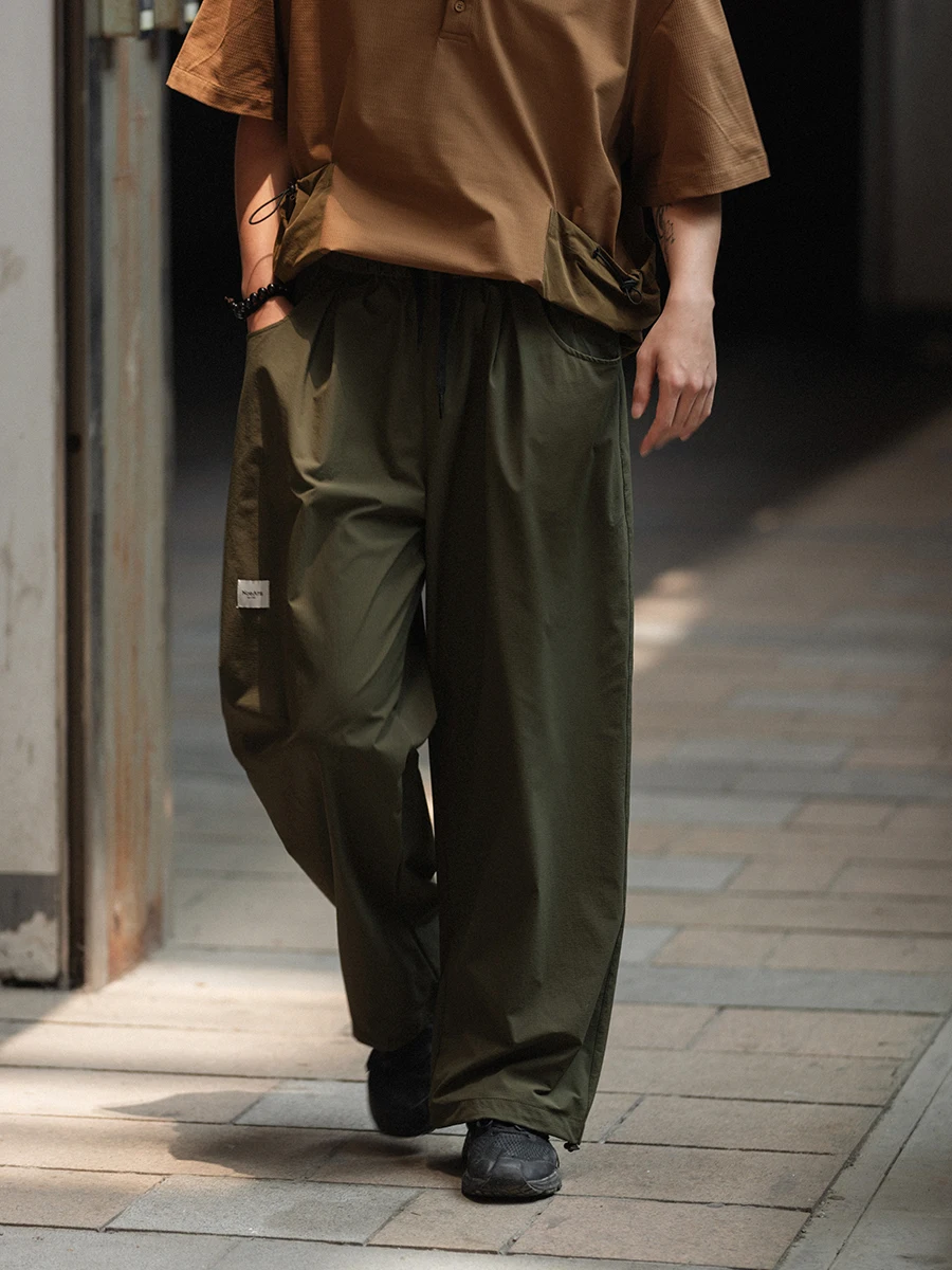 

Брюки Noears в стиле ретро, японские, в стиле милитари, для походов, быстросохнущие, свободного кроя, спортивные, повседневные, длинные, для молодежи, для отдыха