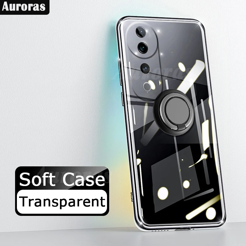 Auroras For VIVO V40 Pro 5G Case Adsorbable Ring Clear Silicone Shockproof Soft Shell For VIVO V40 Lite Back Cover