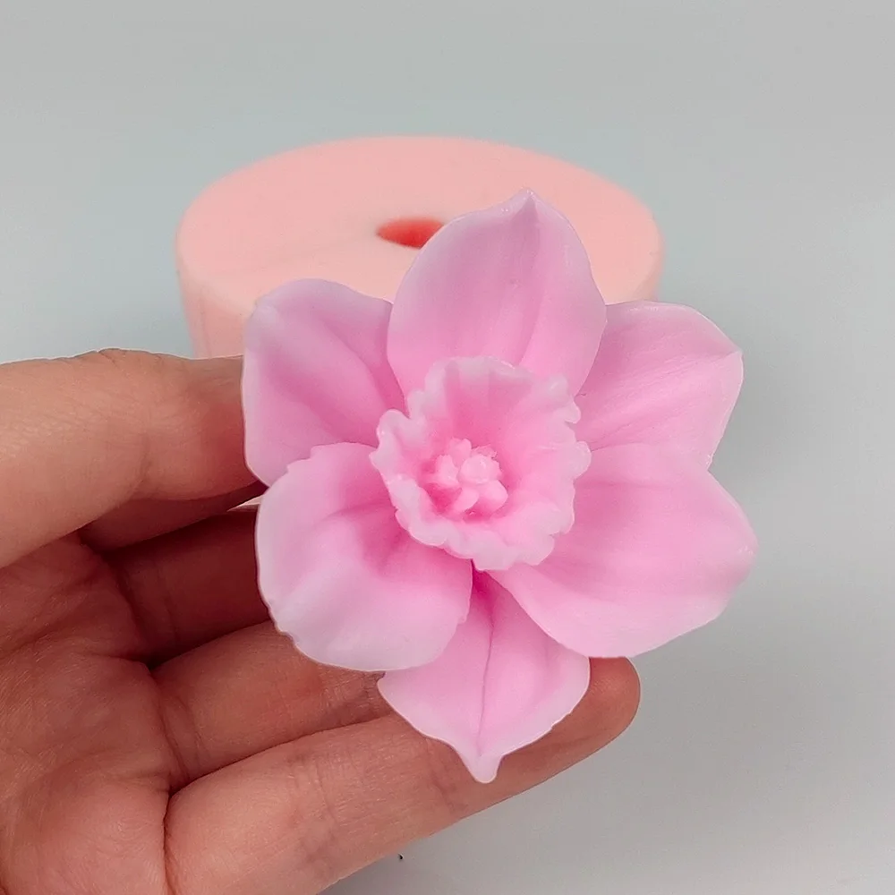 

Flower 3D Bloom Silicone Mold Chocolate Candle Mould Fondant Cake Plaster DIY Handmade Decoration Craft Tool