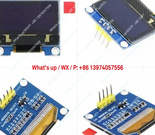 Micro Oled Display Module for Arduin 0.96 Inch 12864 4 Pins Holes I2C IIC Serial SSD1306 Control Monochrome 1 Piece 128x64 096GW
