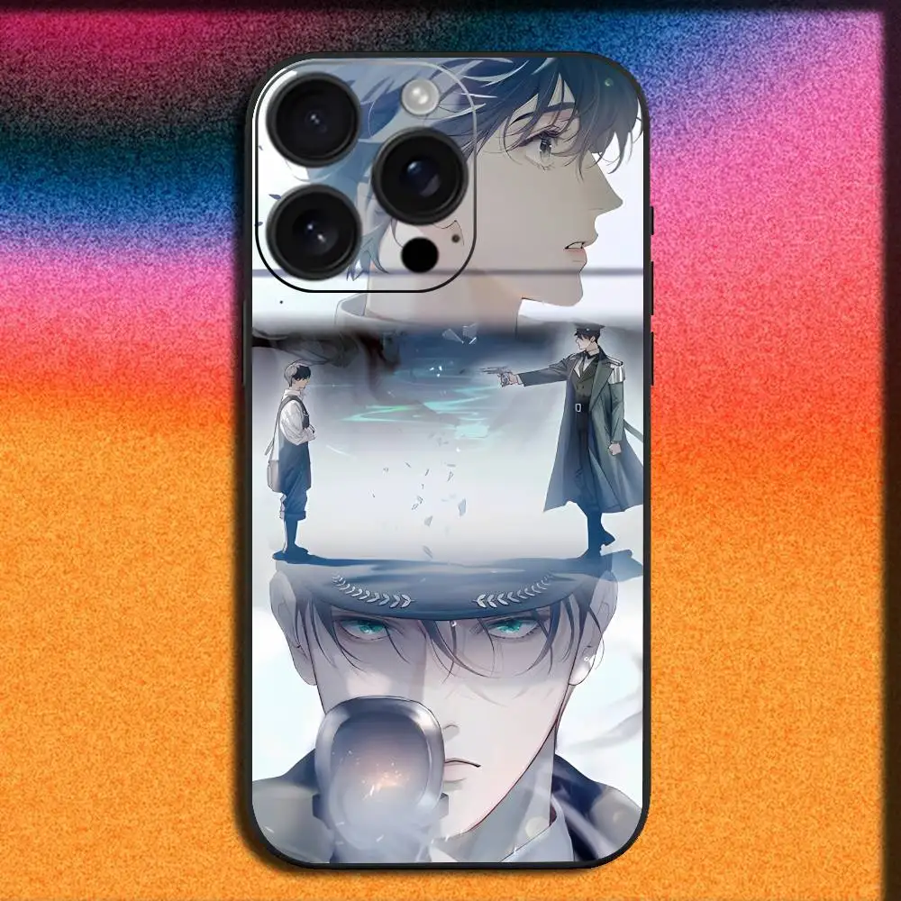 Custodia per telefono L-Little Mushroom Comics per iPhone 17,16,15,14,13,12,11,Pro,Max,Plus,E,SE4,Air,Mini Cover nera