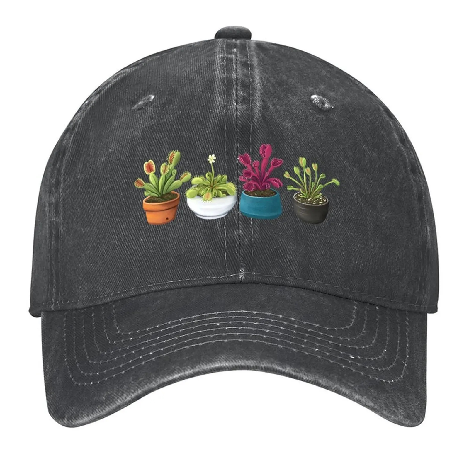 

Venus Fly Trap House Plant Sticker Pack Baseball Cap Wild Ball Hat Hat Luxury Brand Brand Man cap New In Hat Women Hats Men's