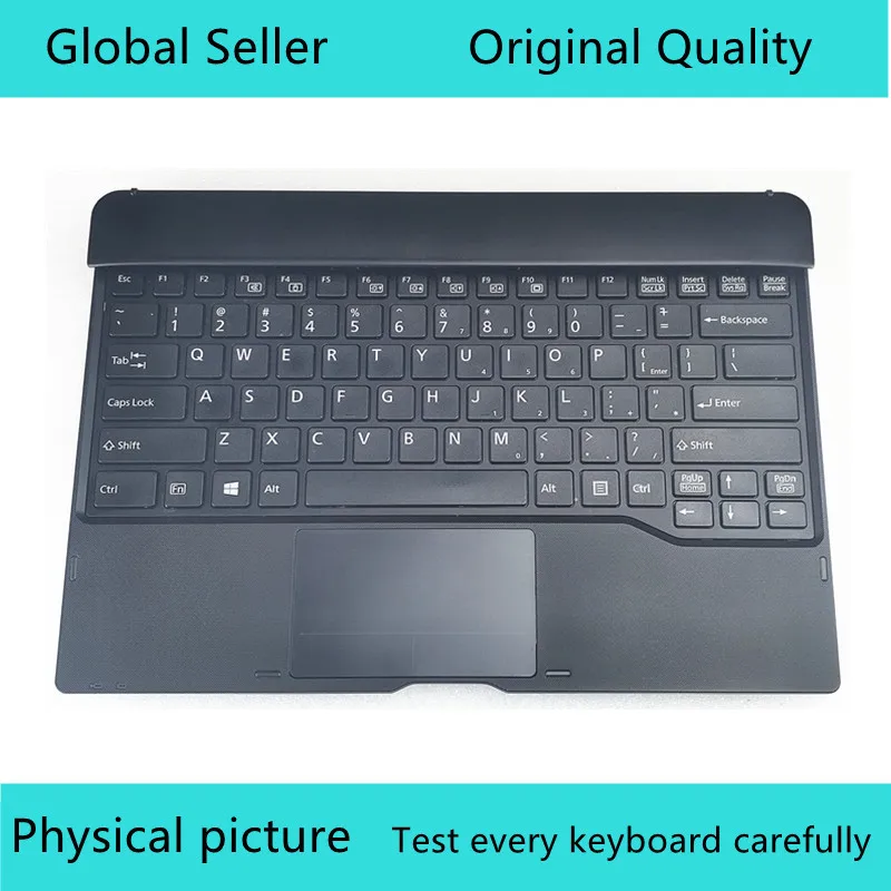 FOR Fujitsu Stylistic Q704 KeyboardTablet US  KB Docking Station Used with Touchpad Fpcke080 CP661327  CP661324  90-95% New