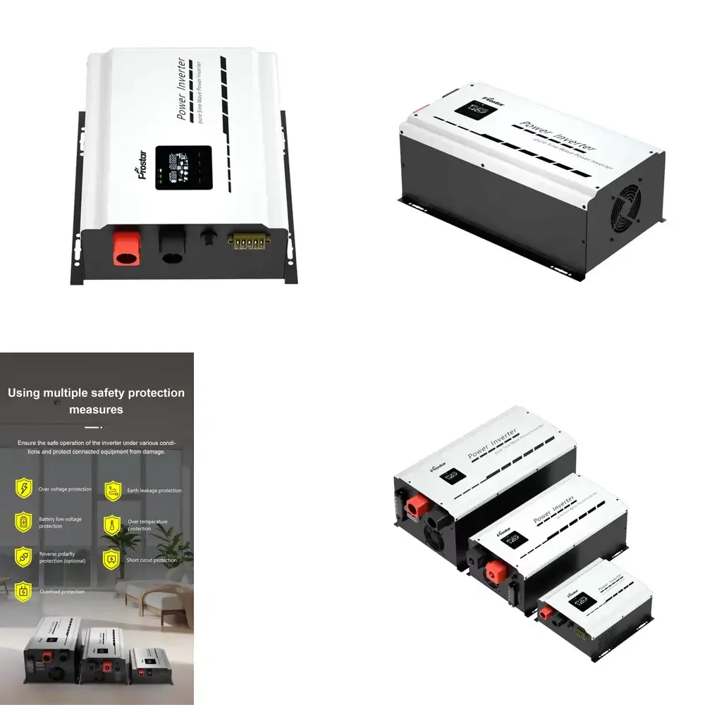 

Гибридный низкочастотный солнечный инвертор Prostar 48В 3000Вт (3кВт) DC/AC для автономных солнечных систем и домашнего использования