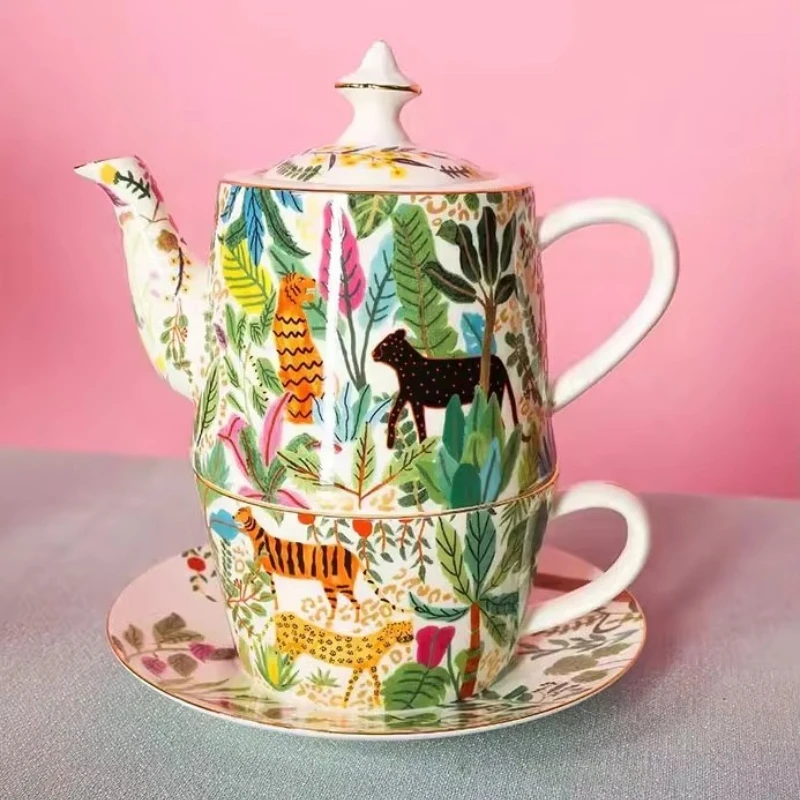 

Dream Jungle Ceramic Mother and Child Pot Single English Tea Set Tea Pot