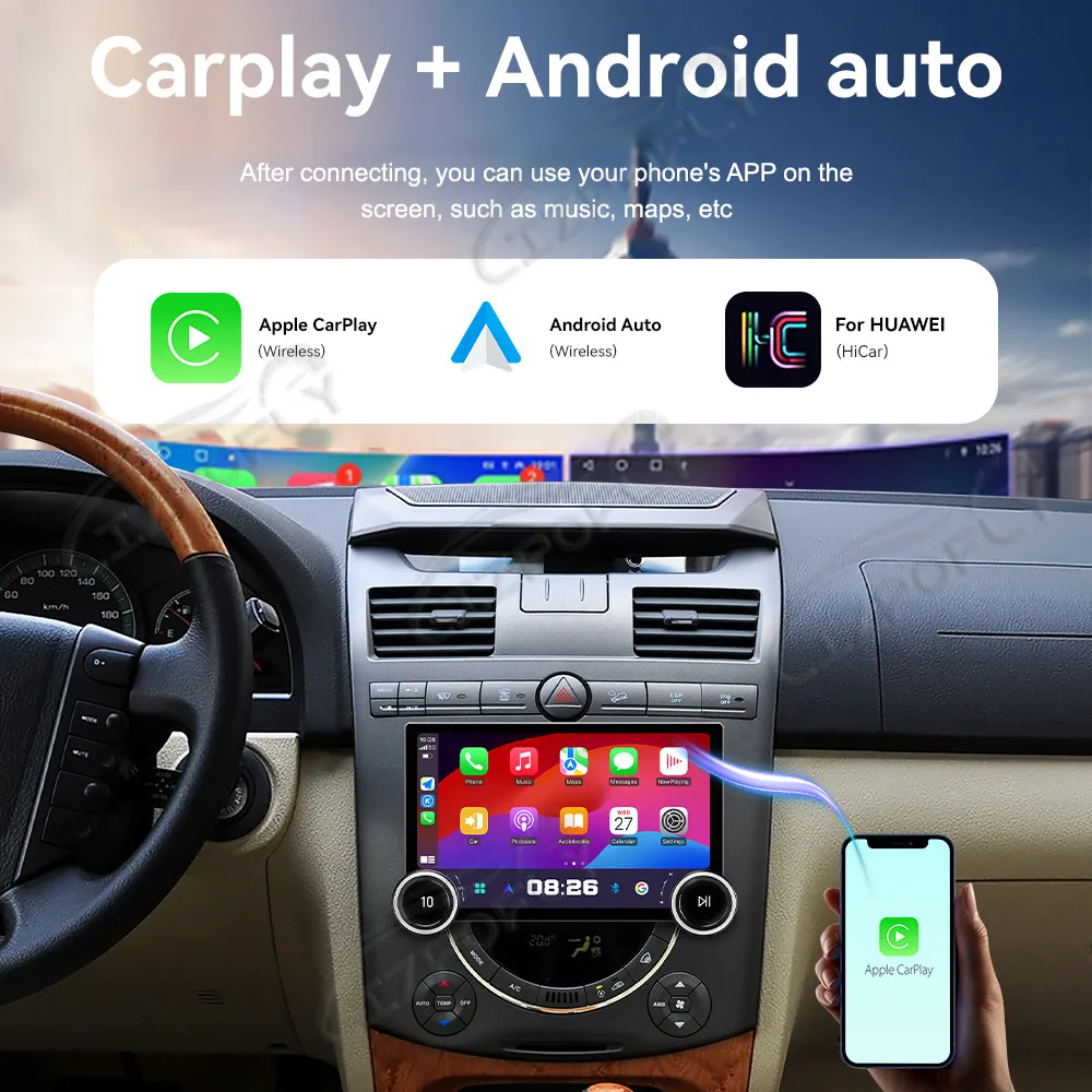 Lizpofly Upgrade 11.5" Car Radio For SsangYong Rexton 2006–2012 with Wireless Carplay&Android Auto, Touchscreen GPS Navigation view 4