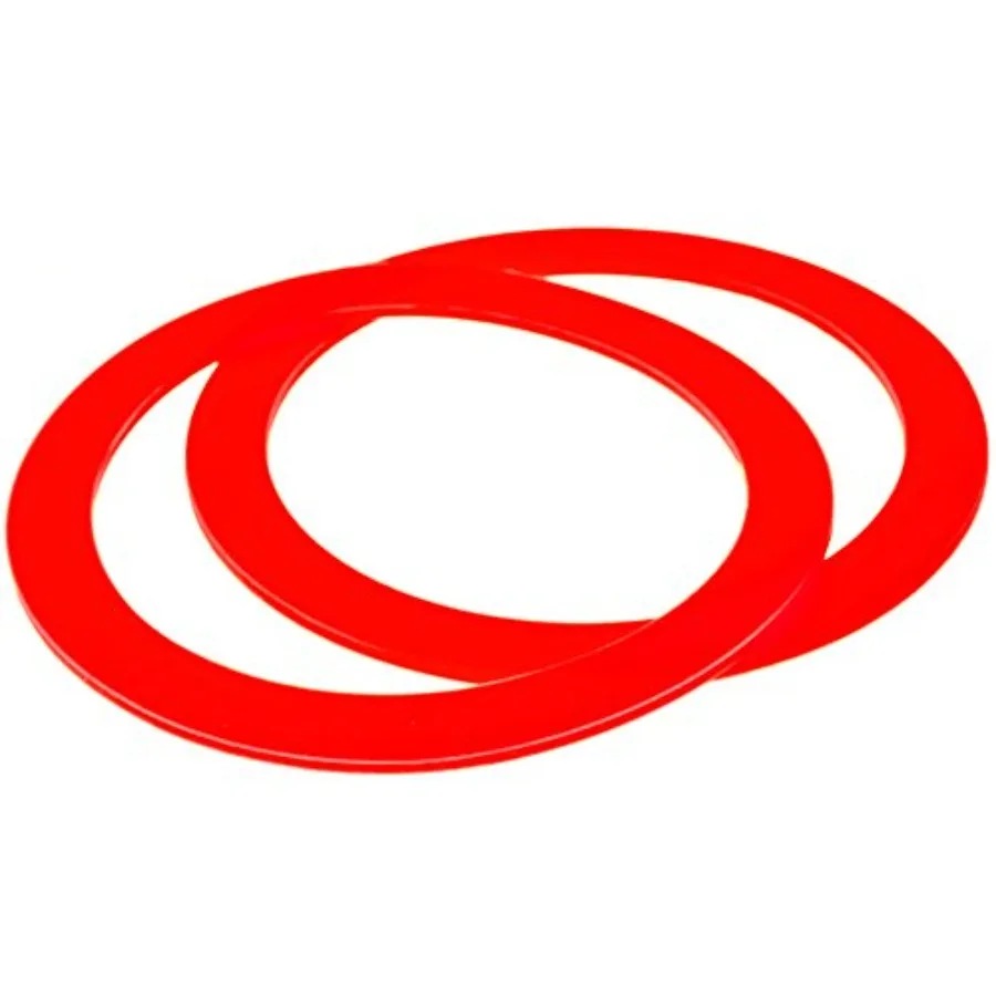 

2-Pack Flush Valve Seal Kit Compatible with Mansfield 210 and 211, 630-0030 Equivalent - Red, Round Chemical-Resistant Rubber G