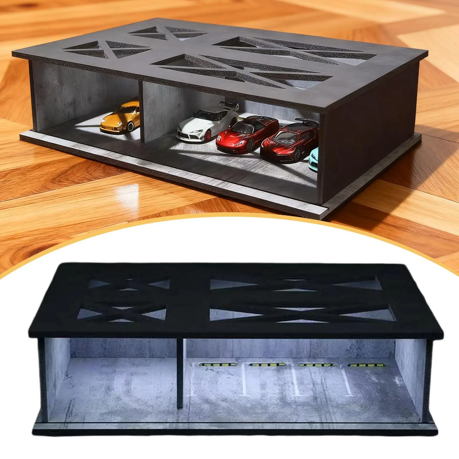 Vetrina per modello di auto in scala 1/64 Vetrina per layout da collezione Decorazione per desktop