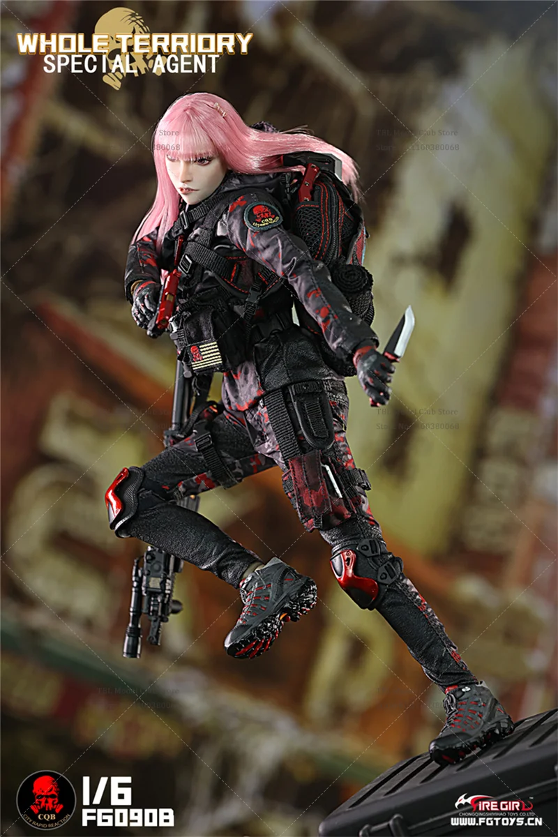 Jouets Fire Girl FG090, vêtements féminins à l'échelle 1/6, équipe tactique, combinaison de Combat de Camouflage militaire pour soldat figurine d'action de 12 pouces