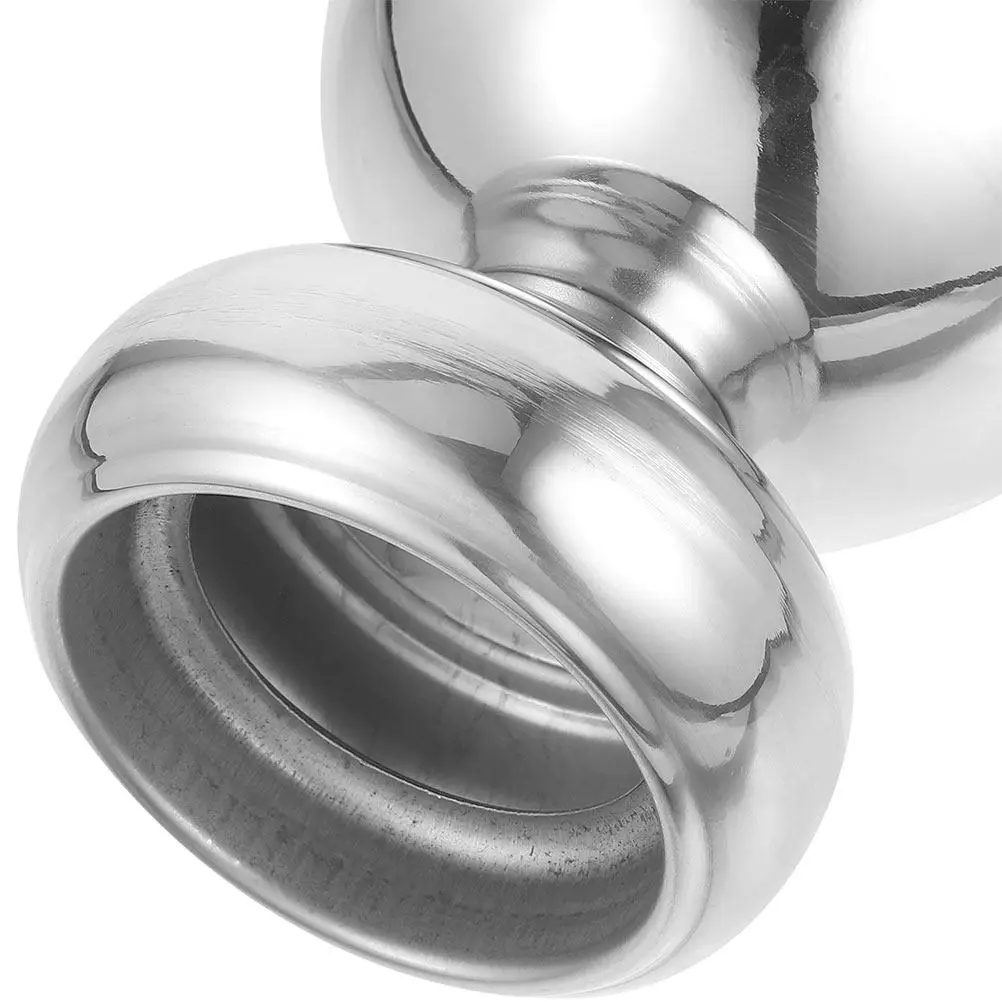 Stainless Steel Ball Fence Finial Decorative Round Metal Post Cap Replacement Outdoor Garden Fence Topper Replacement Finials