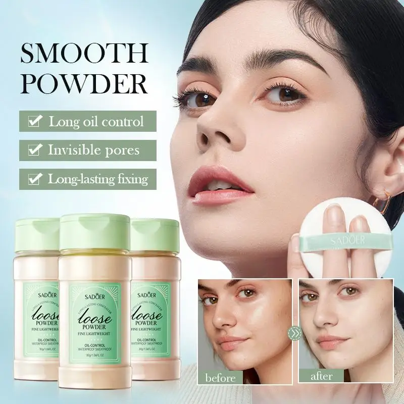 

Loose Powder Absorbs Oil Natural Lasting Pepper Powder Professional Oil-control Waterproof Matte Setting Powder Makeup
