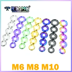 RTAMO M6 M8 M10 Step Washers Titanium Gaskets for Bicycle and Motorcycle Conversions Spacer (1PC)