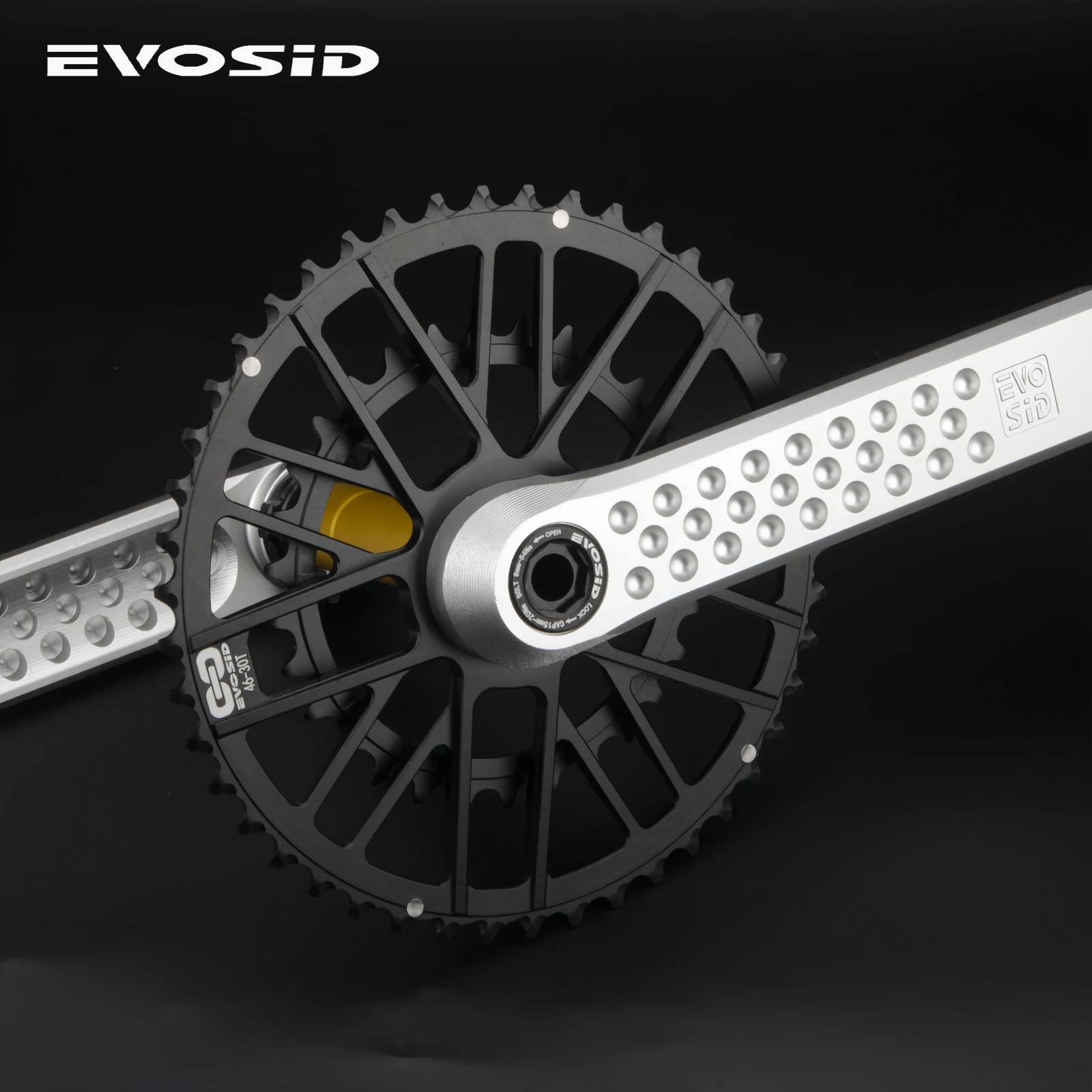 EVOSID Road Bike Chainring 48-32T 46-30T Double Chainring CNC Gravel Bike Chain wheel for 9/10/11/12 Speed Crankset