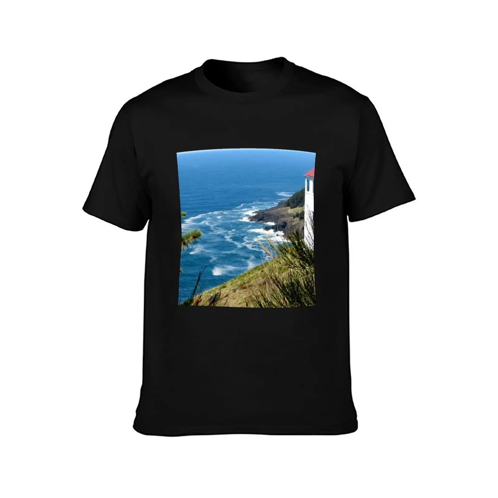 Outside Gift Shop At Cape Fowlweather. Between Newport & Depoe Bay T-Shirt t shirts designer printed t shirts for man T-Shirt