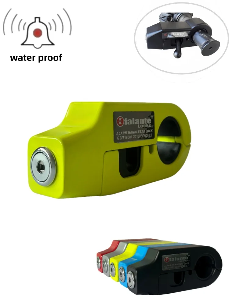 AliExpress NONE Falante 110db Anti-Theft Alarm Motorcycle Handlebar Lock Aluminum Alloy Brake Grip Lock Adjustable Bicycle Security Equipment
