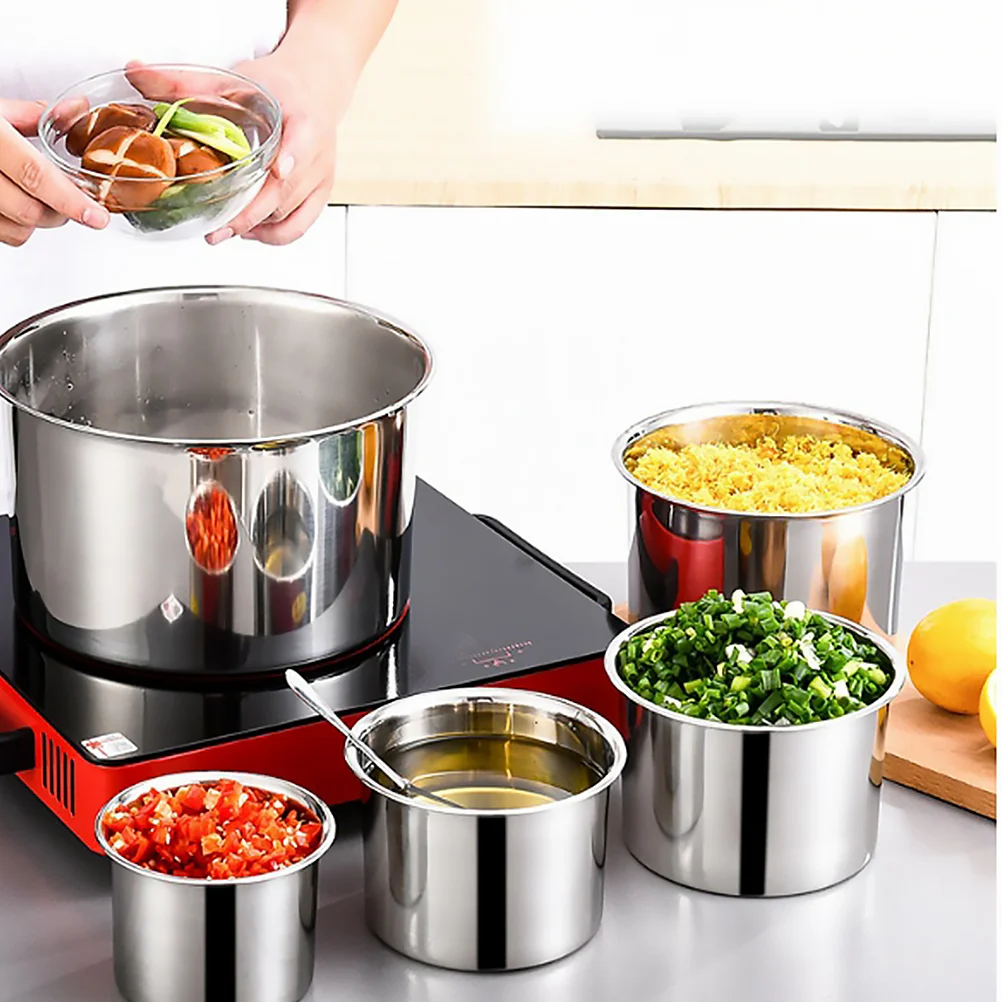 

Stainless Steel Seasoning Jar Salt Pepper Storage Container Lid 12cm Kitchen Spice Canister Home Hotel Buffet Seasoning Jar