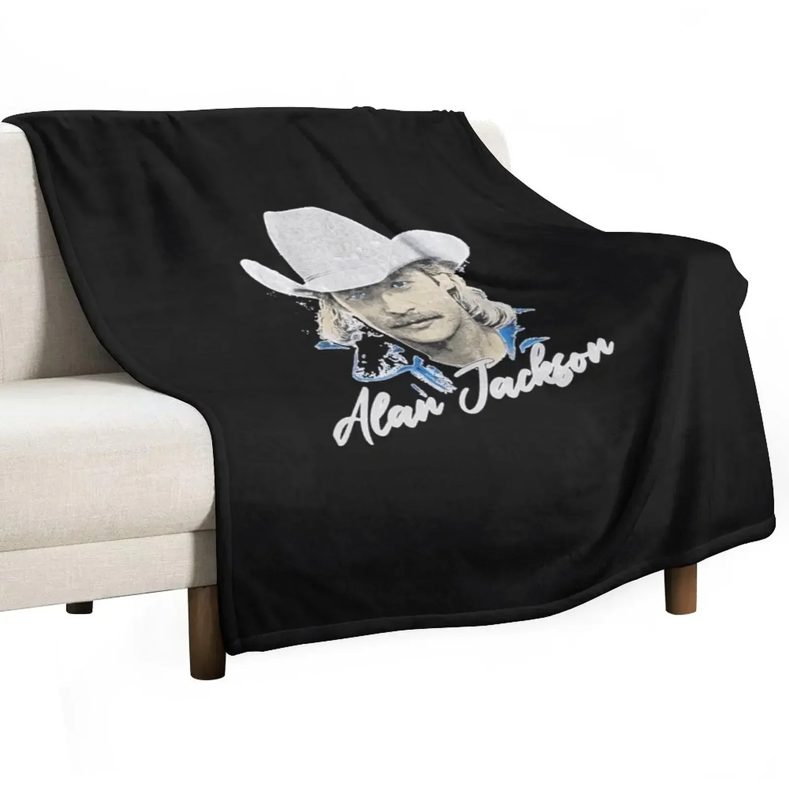 

Alan Jackson--T-S-- Throw Blanket Cozy Warm Blanket for Bed Room Decor
