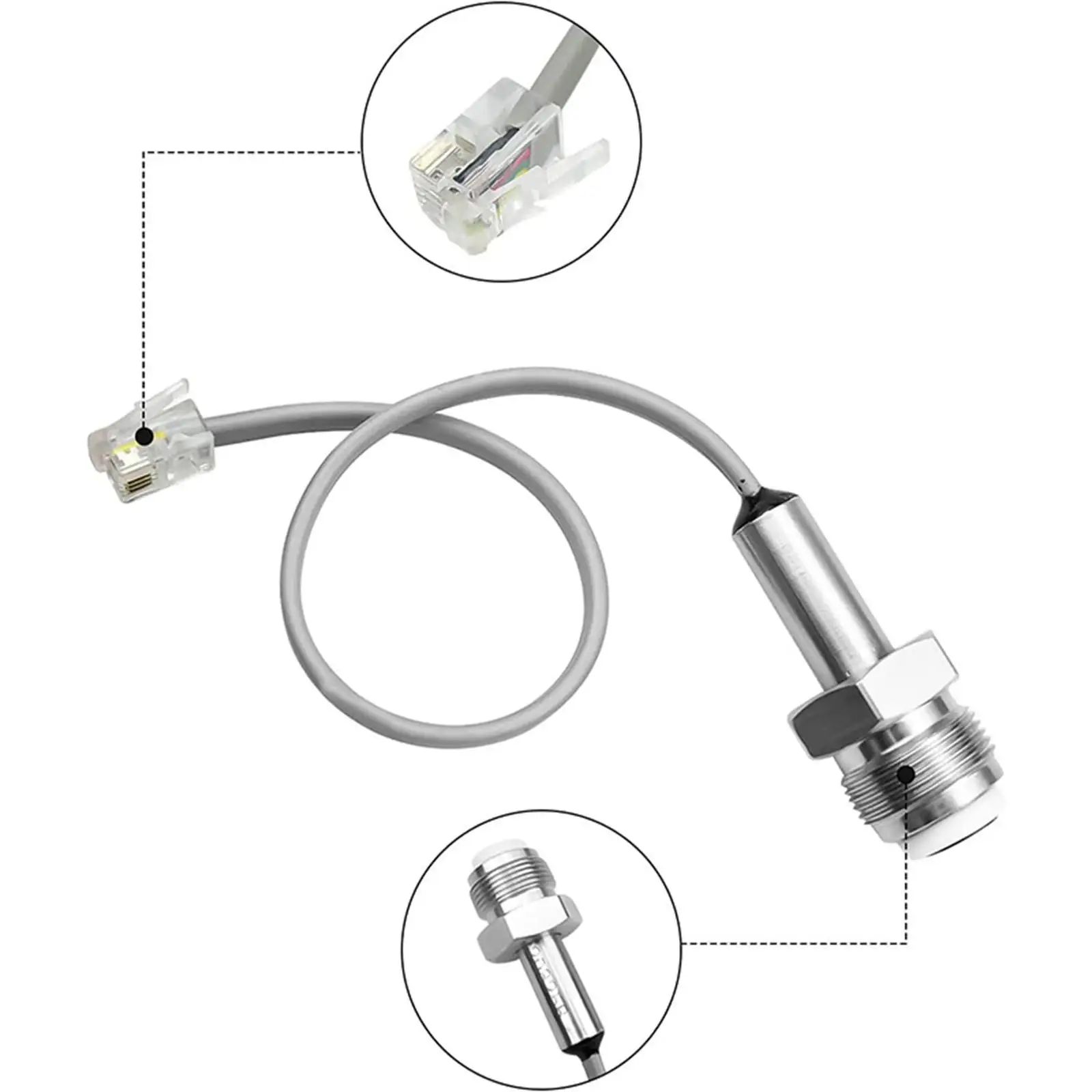 Sprayer Pressure Transducer Silver Professional Monitor Sensor Replacement Part Reliable Painting Equipment for 395 490 495 695