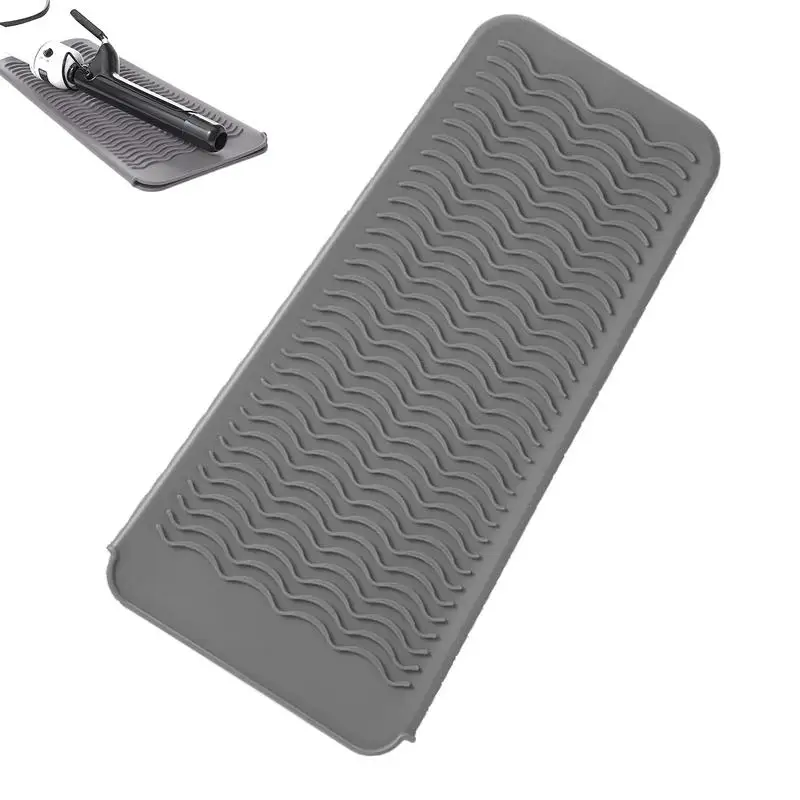 

Silicone Hair Curling Wand Cover Hair Straightener Storage Bag Hairdressing Curling Iron Insulation Mat Heat Resistant Pouch