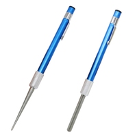2in1 Knife Sharpener Diamond Pen Shaped Sharpener Pocket Sharpening Rod for Fishing Hooks Serrations Gut Hook Kitchen