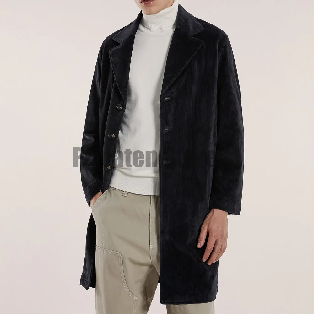 

Men's Corduroy Long Coat Suits Jackets for Suit Elegant Man Coats New in Suits and Blazers & Mens Dress Original Luxury Blazer