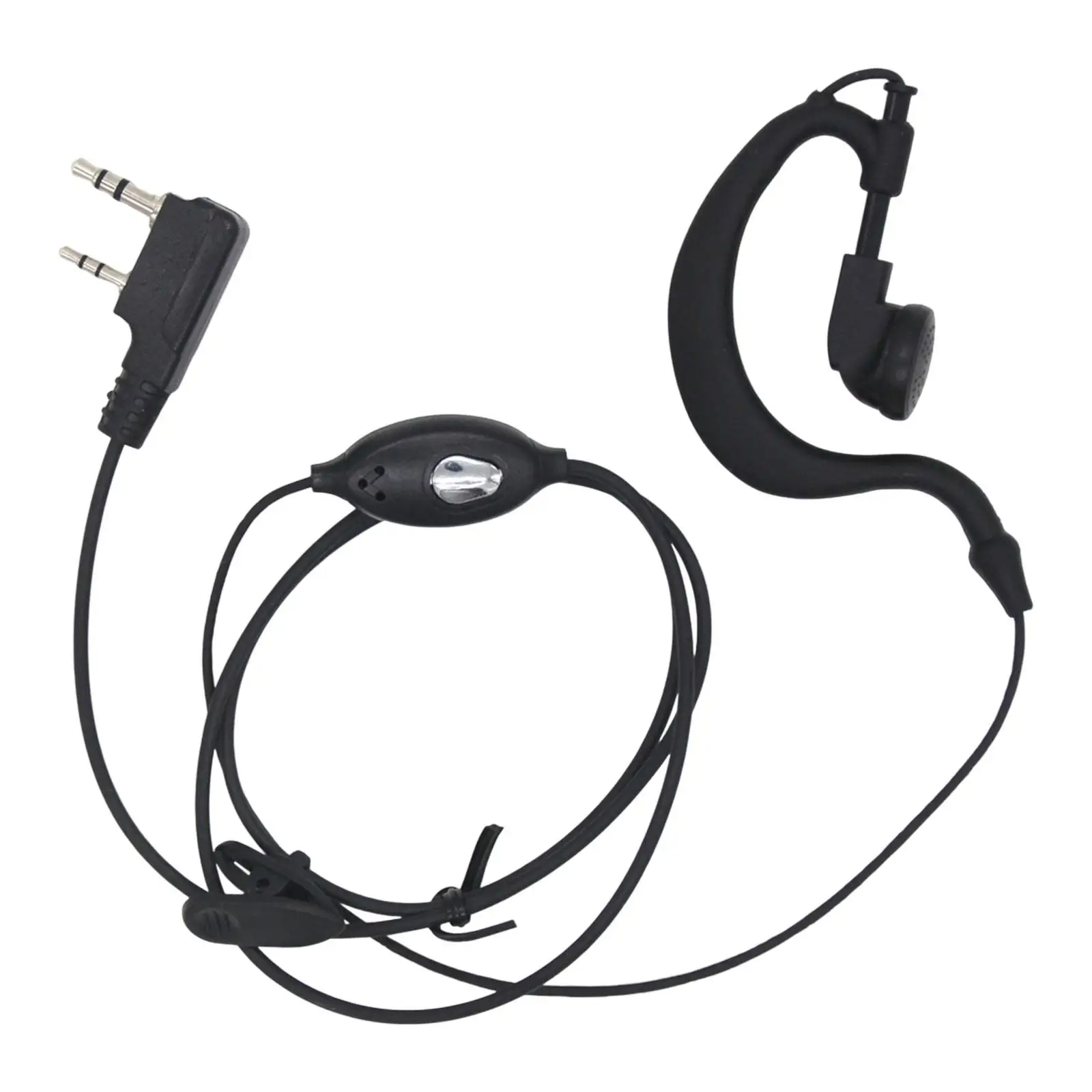 2xWalkie Talkie Earpiece with Mic Two Way Radio Earpiece for -5RA BF-888S