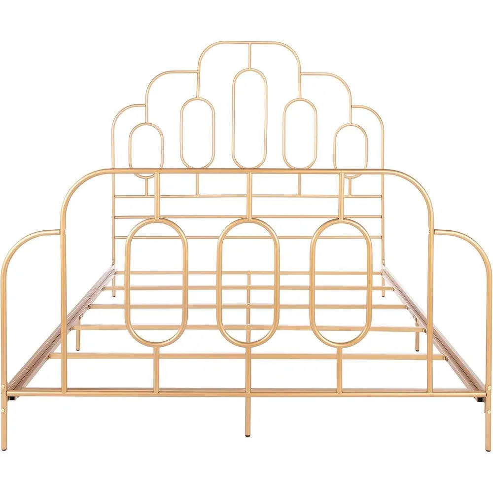

Retro Gold Queen Size Bed with Classic PMA Design