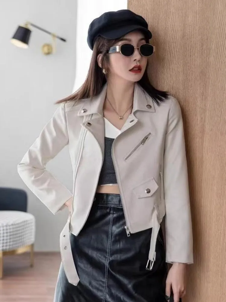 

Байкерские куртки Женская куртка с защитой Зимняя овчина Нечеткая плюшевая теплая расслабленная Уютная простая домашняя одежда Функциональная Нежная