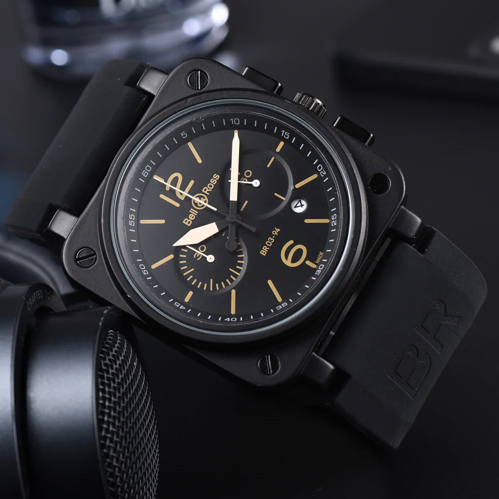 2026 New Fashion Top Quality Original Brand Watches For Mens High Quality Square Quartz WristWatch Automatic Date AAA Male Clock image 3