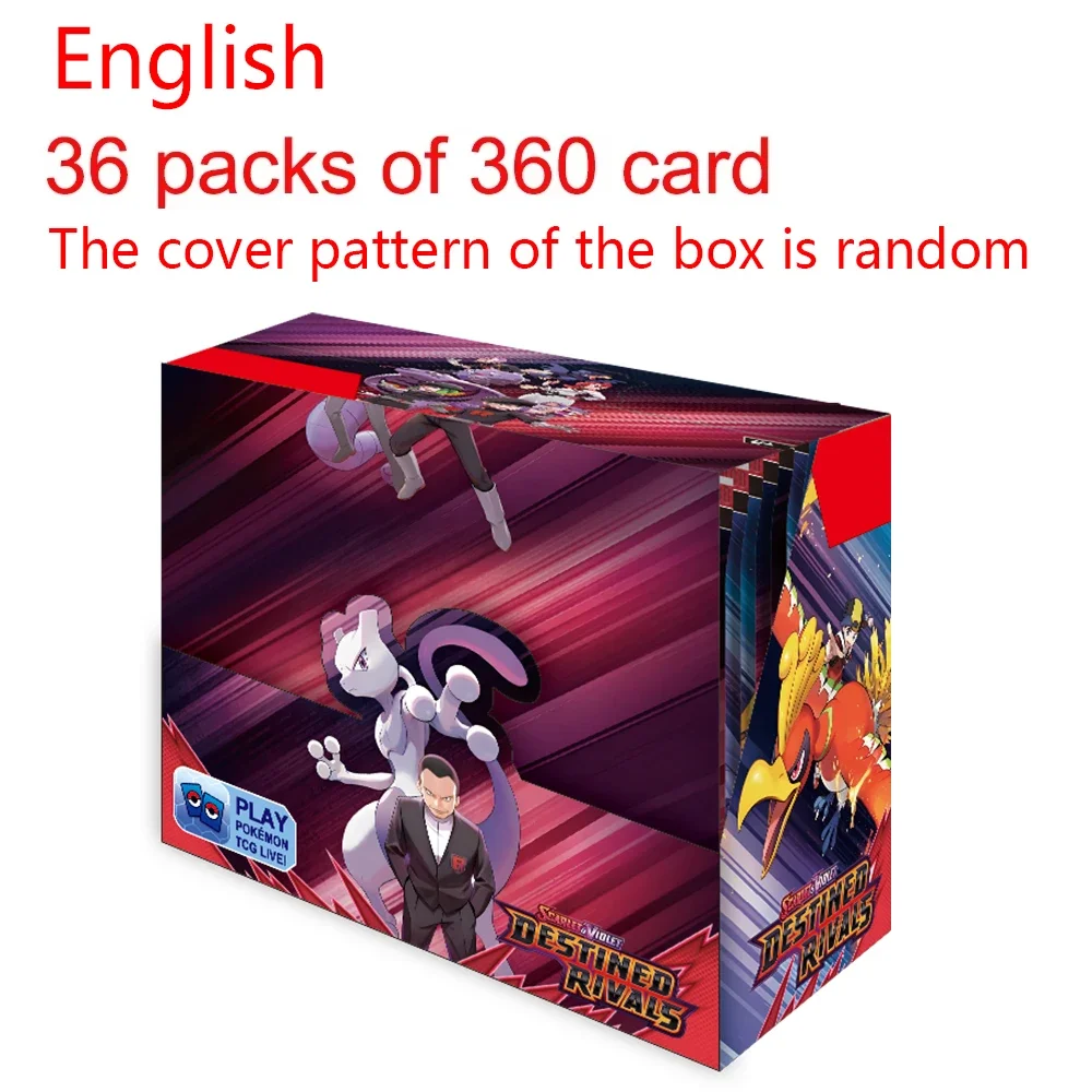 30 P-360 Stuks Pokemoned Destined Rivalen Prismatische Evolutions Kaart Stellar Crown Ultra Prisma Engels Booster Battle Transactie kaart