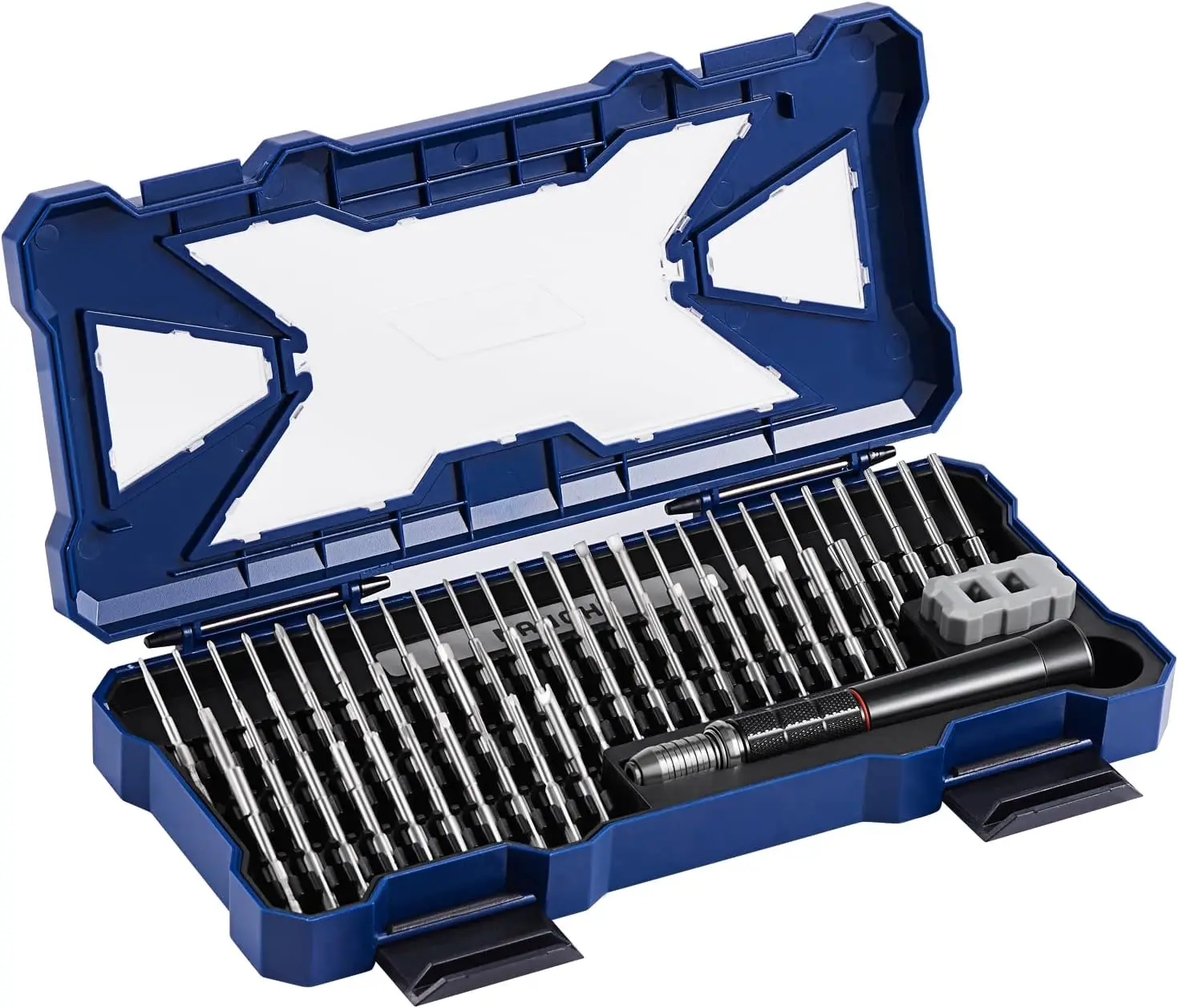 

55-Piece Magnetic Screwdriver Set with Aluminum Handle for Electronics Repair