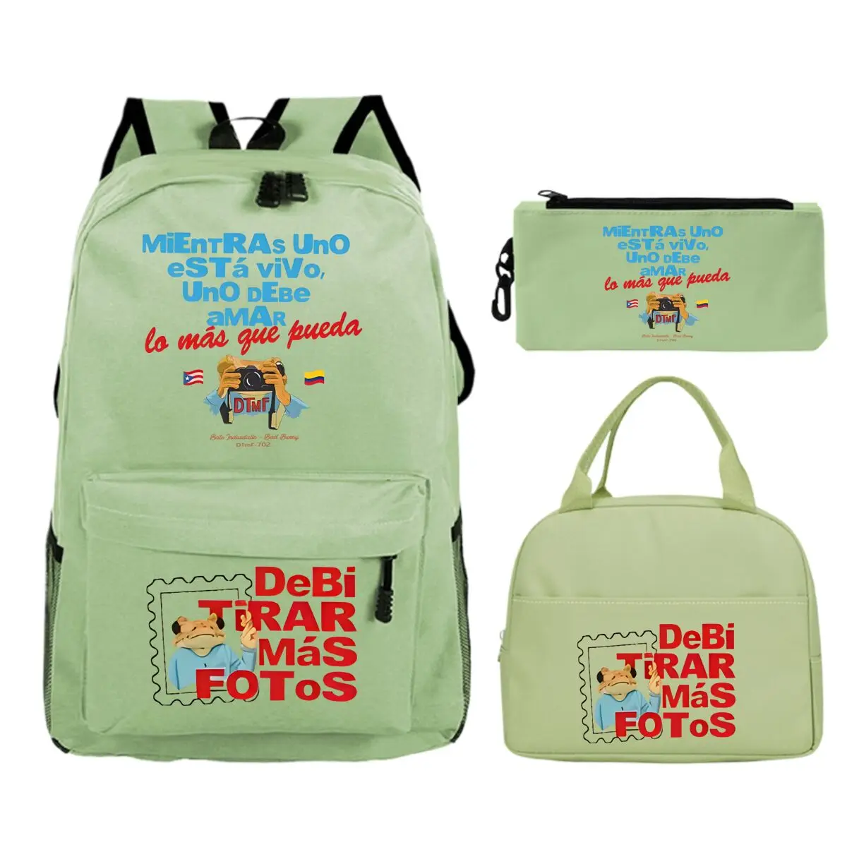 3Pcs Backpack Set Backpack Lunch Bag Pencil Case Large Capacity Rucksack Teen Boys Girls Back To School Schoolbag Bookbag