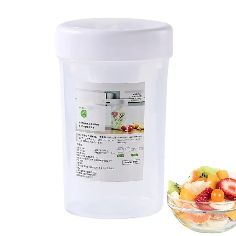 Fruit Salad Cups 760ml Large Capacity Vegetable Lidded Cup for Salad Slimming Dining Food Containers Airtight for Parfait